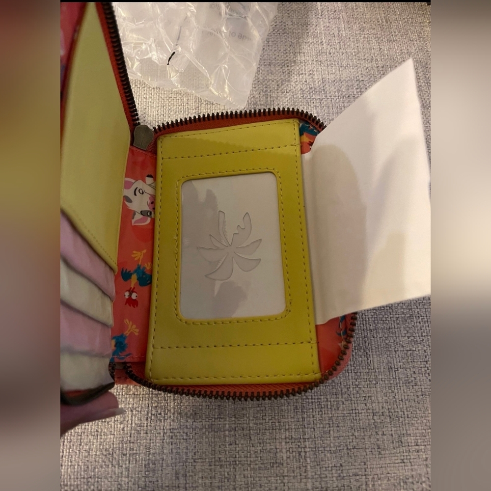 Loungefly Disney Moana Pua & Hei Hei Sunset Wallet - Picture 8 of 12